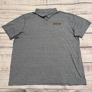 Notre Dame Fighting Irish Polo Shirt Gray by League Repreve Men's Size 2XL